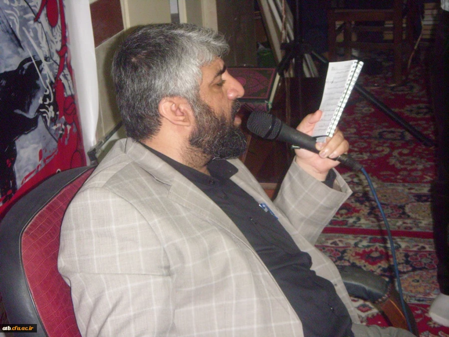 هیات مذهبی امام علی (ع) ، بسیج اساتید و دانشحویی و دفتر فرهنگی هنری پردیس
مراسم عزاداری سالار شهیدان ابا عبدالله الحسین (ع) و یاران با وفای آن حضرت در دهه اول و دوم محرم  4