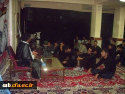 هیات مذهبی امام علی (ع) ، بسیج اساتید و دانشحویی و دفتر فرهنگی هنری پردیس
مراسم عزاداری سالار شهیدان ابا عبدالله الحسین (ع) و یاران با وفای آن حضرت در دهه اول و دوم محرم  7