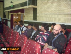 با همکاری دفتر فرهنگی – هنری و انجمن ادبی پردیس علامه طباطبایی برگزار گردید
برنامه ادبی شاهنامه خوانی با حضور هنرمند ارجمند بوشهری استاد ایرج صغیری  8