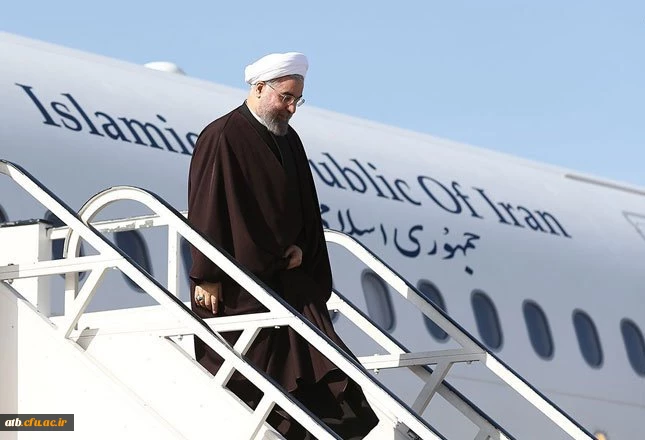 لحظه ورود رئیس جمهور به استان بوشهر