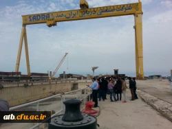 بازدید دانشجویان دانشگاه فرهنگیان پردیس علامه طباطبایی بوشهر از بزرگترین ناحیه صنعتی کشتی سازی ایران 3
