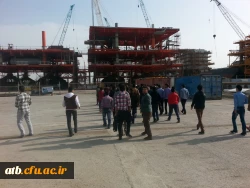 بازدید دانشجویان دانشگاه فرهنگیان پردیس علامه طباطبایی بوشهر از بزرگترین ناحیه صنعتی کشتی سازی ایران
