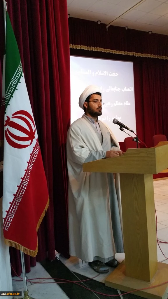 معرفی نماینده دفتر نهاد نمایندگی مقام معظم رهبری در پردیس های استان بوشهر 7