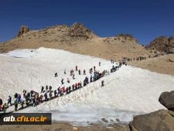 صعود دانشجو معلمان کوهنورد پردیس علامه طباطبایی و دانشگاه آزاد بوشهر به قله سبلان 3