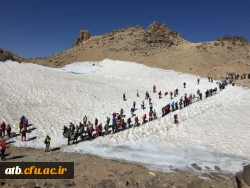 صعود دانشجو معلمان کوهنورد پردیس علامه طباطبایی و دانشگاه آزاد بوشهر به قله سبلان 4