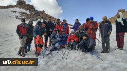صعود دانشجو معلمان کوهنورد پردیس علامه طباطبایی و دانشگاه آزاد بوشهر به قله سبلان 7
