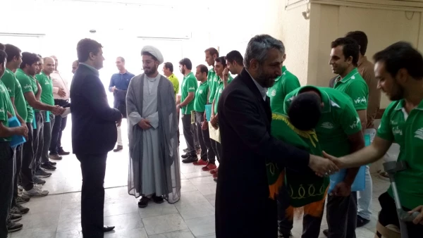 حضور معنوی خدام حرم رضوی (ع) در دانشگاه فرهنگیان پردیس علامه طباطبایی بوشهر