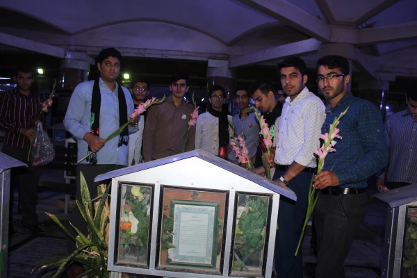 زیارت دانشجو معلمان و فعالان بسیجی پردیس علامه طباطبایی از قبورمطهر شهدا 2