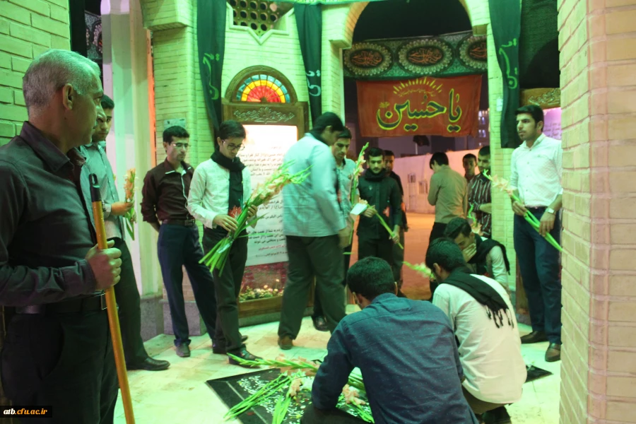 زیارت دانشجو معلمان و فعالان بسیجی پردیس علامه طباطبایی از قبورمطهر شهدا 4