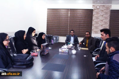 نشست  رییس اداره سراهای دانشجویی دانشگاه فرهنگیان با اعضای شورای صنفی دانشجویان دانشگاه فرهنگیان استان بوشهر