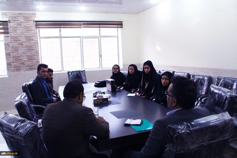 نشست  رییس اداره سراهای دانشجویی دانشگاه فرهنگیان با اعضای شورای صنفی دانشجویان دانشگاه فرهنگیان استان بوشهر 3