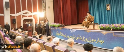 مشروح سخنان دکتر خنیفر رییس دانشگاه فرهنگیان در حضور رهبر معظم انقلاب اسلامی(مدظله العالی)