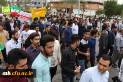 حضور باشکوه مسئولان، اساتید و دانشجو معلمان دانشگاه فرهنگیان استان بوشهر در راهپیمایی ۱۳ آبان 4