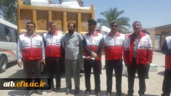 بدرقه و اعزام جمعی از دانشجومعلمان جهادگر داوطلب پردیس علامه طباطبایی دانشگاه فرهنگیان استان بوشهر به مناطق سیل زده خوزستان برای امدادرسانی به هموطنان سیل زده 11