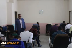 بازدید معاون توسعه منابع و امور دانشجویی پردیس علامه طباطبایی بوشهر از حوزه های امتحانی این پردیس 4