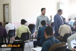 بازدید معاون توسعه منابع و امور دانشجویی پردیس علامه طباطبایی بوشهر از حوزه های امتحانی این پردیس 5