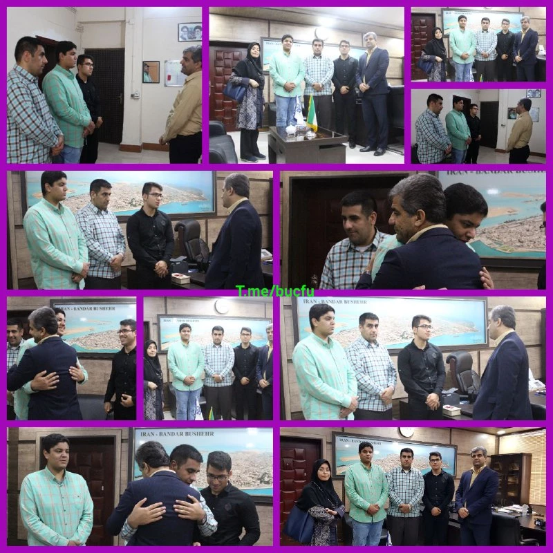 خداحافظی دانشجویان دانش آموخته ورودی ۹۴پردیس علامه طباطبایی بوشهر با رئیس دانشگاه  7