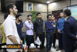 خداحافظی دانشجویان دانش آموخته ورودی ۹۴پردیس علامه طباطبایی بوشهر با رئیس دانشگاه  9